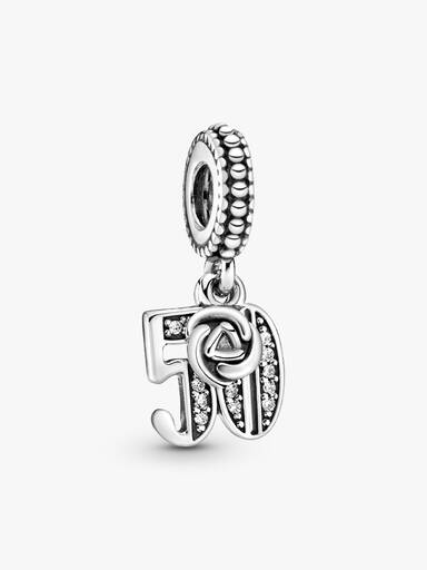 Charm Colgante Zodiaco Acuario Recubrimiento en Oro de 14k Talla única