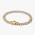 Brazalete de Cadena Cubana Pavé en dos tonos Brazalete de Cadena Cubana Pavé en dos tonos