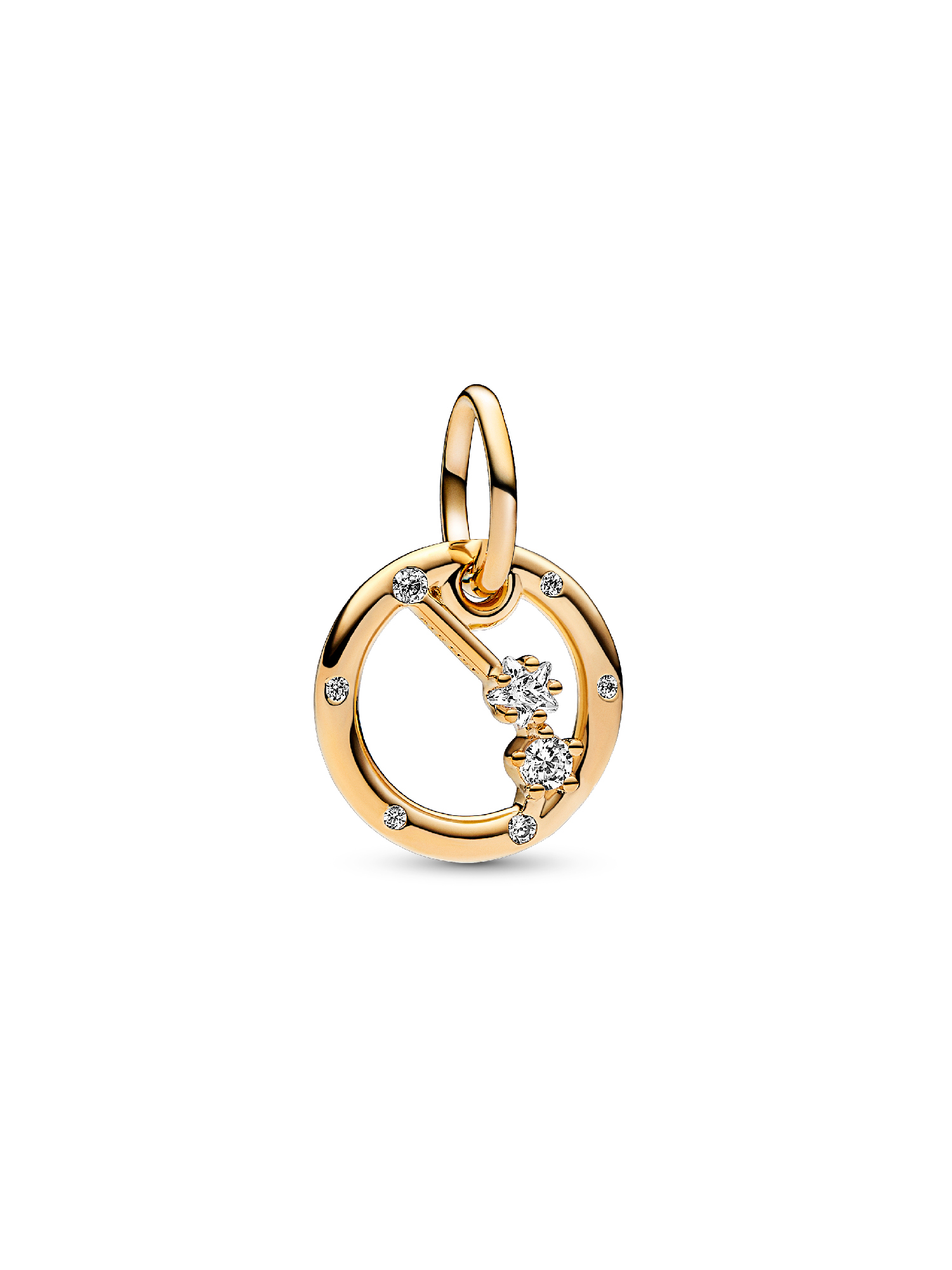 Charm Colgante Zodiaco Aries Bañado en Oro de 14k
