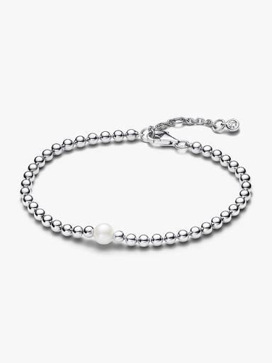 Brazalete Perla Cultivada de Agua Dulce Tratada y Abalorios
