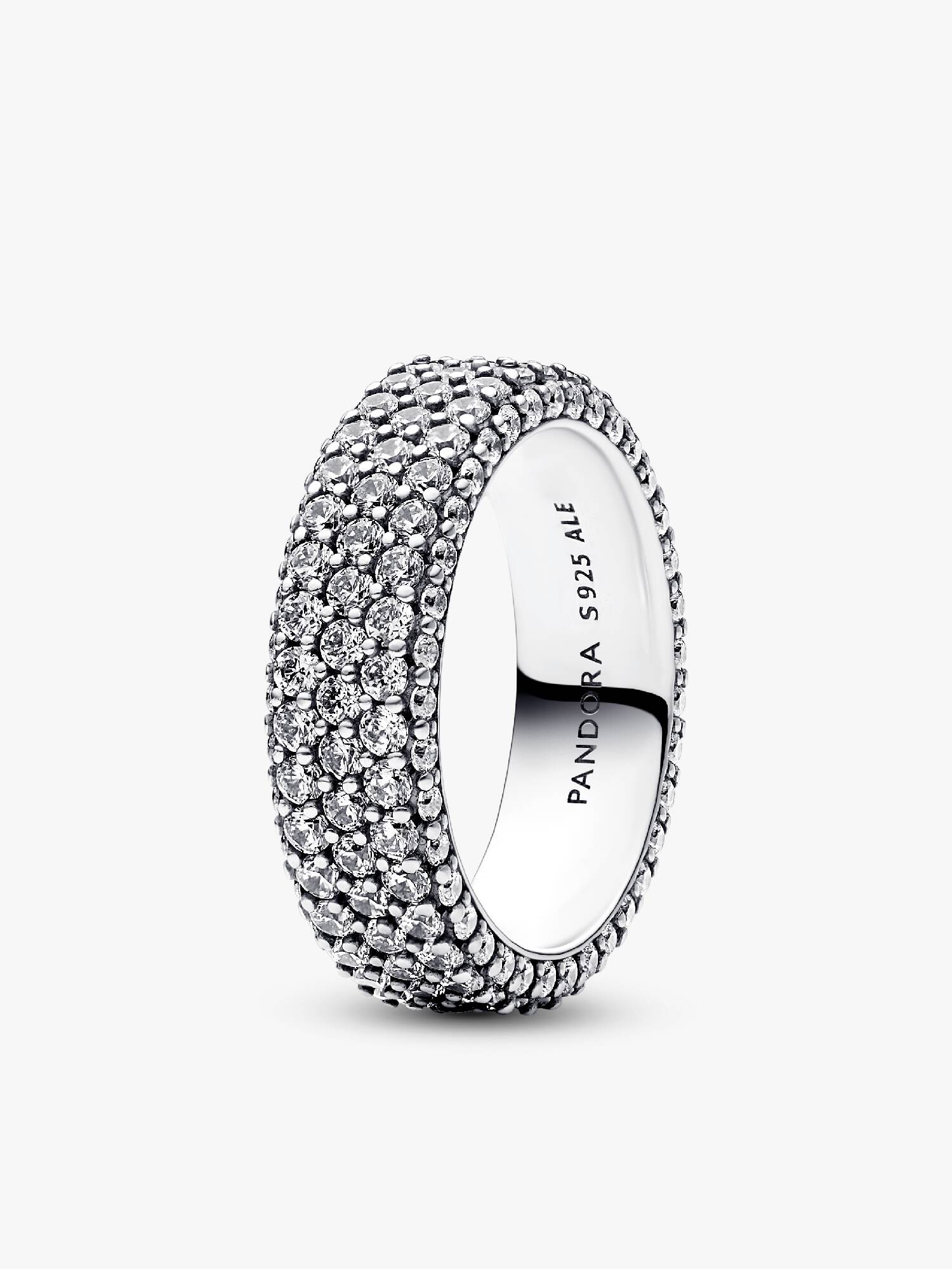 Anillo Hilera de pavé triple Pandora Timeless Pandora Plata Esterlina