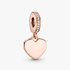 Charm Dije Etiqueta de Corazón para Grabar Rosa Charm Dije Etiqueta de Corazón para Grabar Rosa