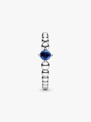 Anillo de Cuentas Azul Mar de Septiembre