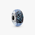Charm Océano Ondulante De Cristal Murano Azul Oscuro Charm Océano Ondulante De Cristal Murano Azul Oscuro