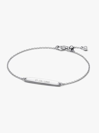 Brazalete de Cadena de Barra Grabable
