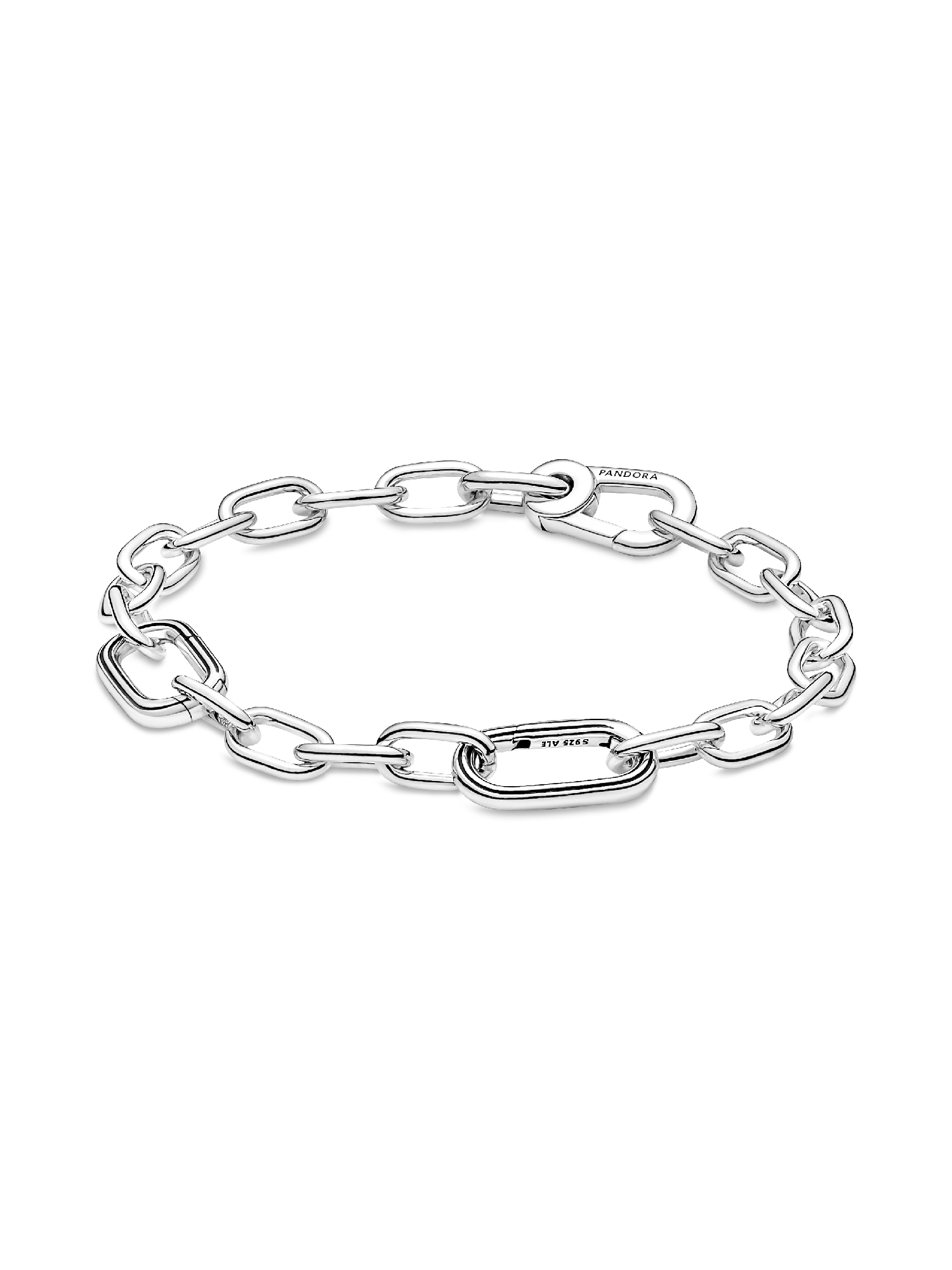 Brazalete De Cadena De Eslabones Dos Conectores Pandora Me