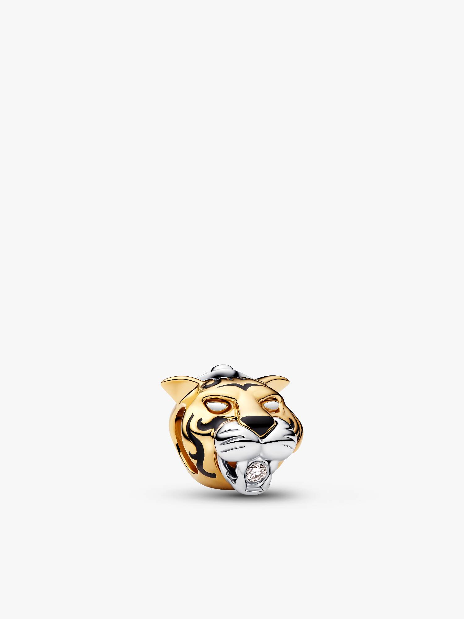 Disney Princesa Jasmine Rajah Charm con diamante creado en laboratorio 