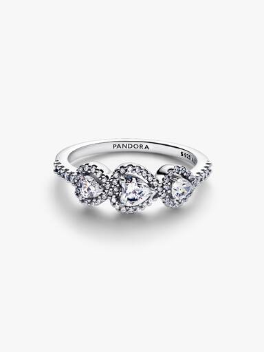 Anillo de la trilogía Corazón con halo