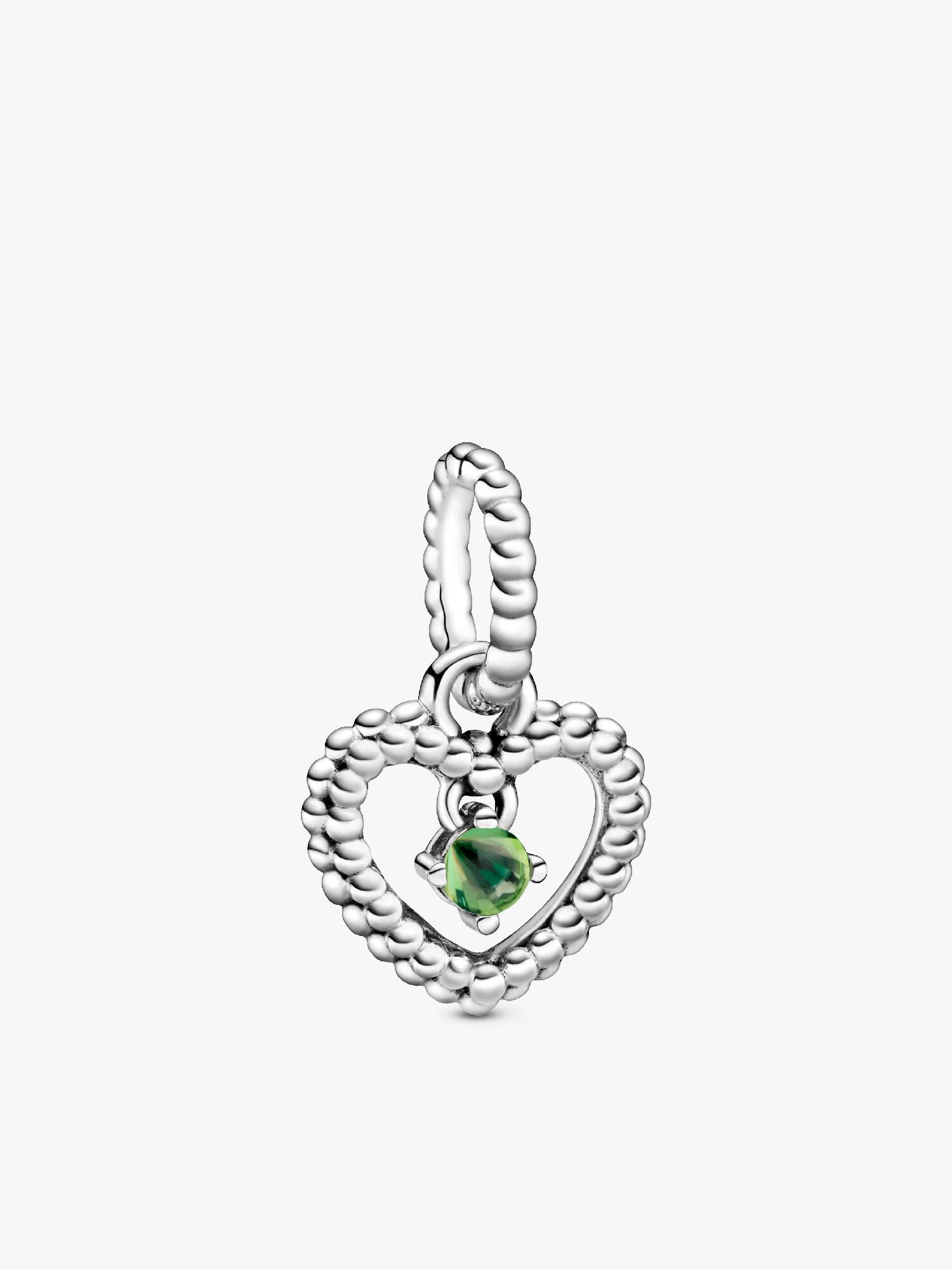 Charm Colgante Corazón con Piedra Natal de Agosto