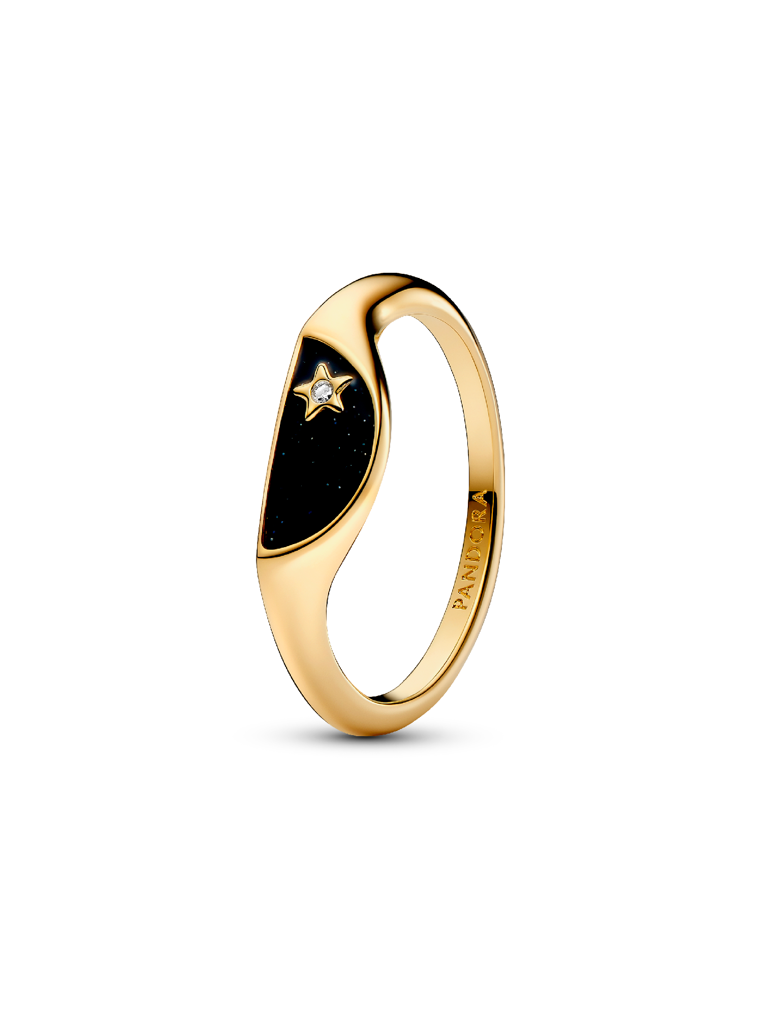Anillo Pandora ME Mitad Sello Esmaltado Oro