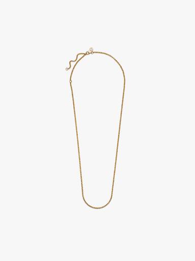 Collar De Cadena Rolo En Bañado Oro 14K