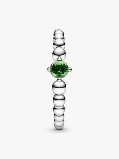 Anillo de Cuentas Verde Primavera