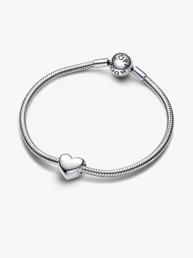 Charm Grabable Corazón Be Love Plateado