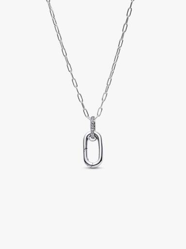 Collar con dije de eslabón que se puede abrir