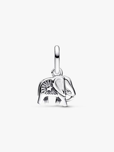 Mini Dije Colgante Elefante Turquesa