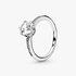 Anillo Corona deslumbrante transparente Anillo Corona deslumbrante transparente