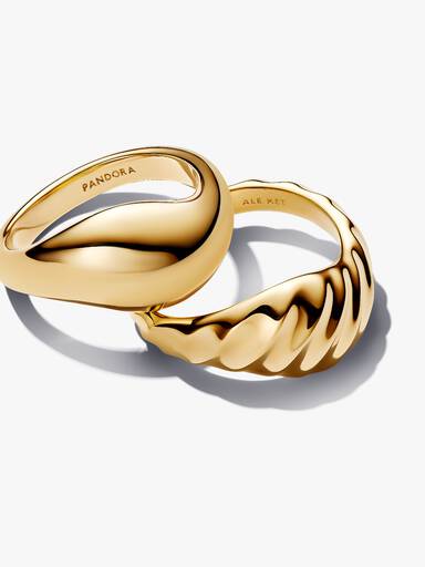 Anillos apilables ondulados