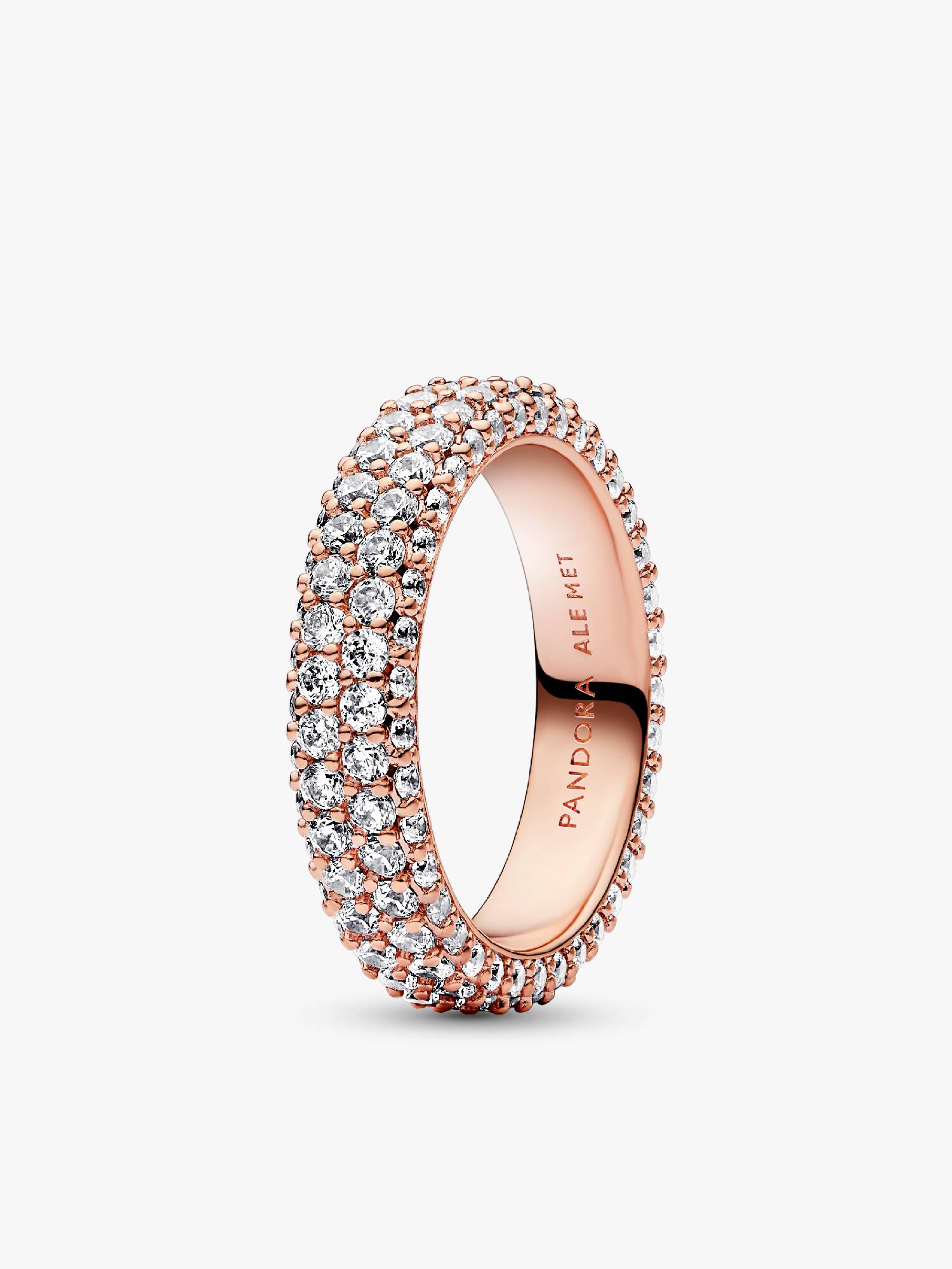 Anillo Fila Doble en Pavé 52