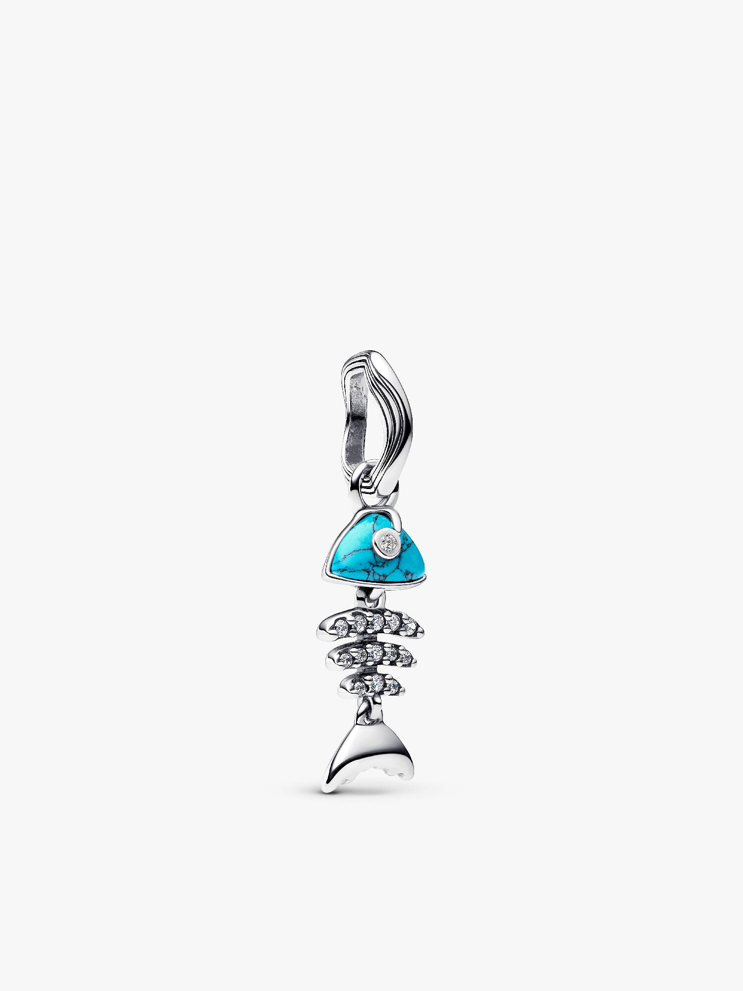 Dije Colgante Hueso de Piscis Turquesa
