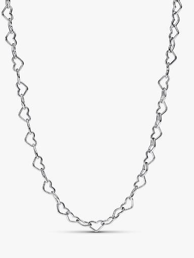 Collar Corazones Unidos Plata