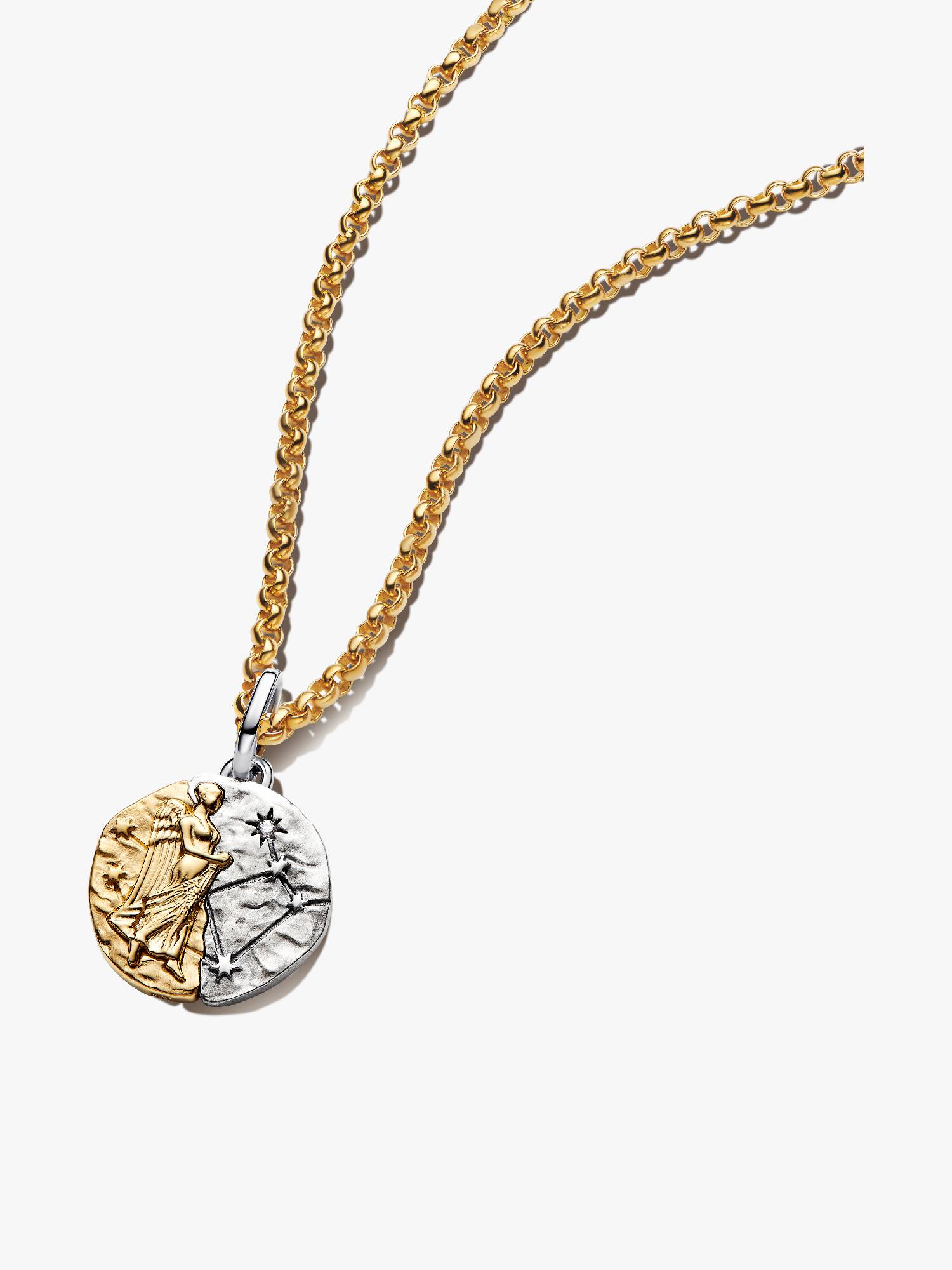 Collar con colgante talismán de Virgo
