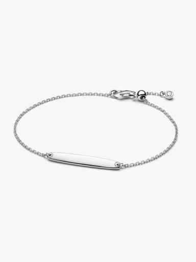 Brazalete de Cadena de Barra Grabable