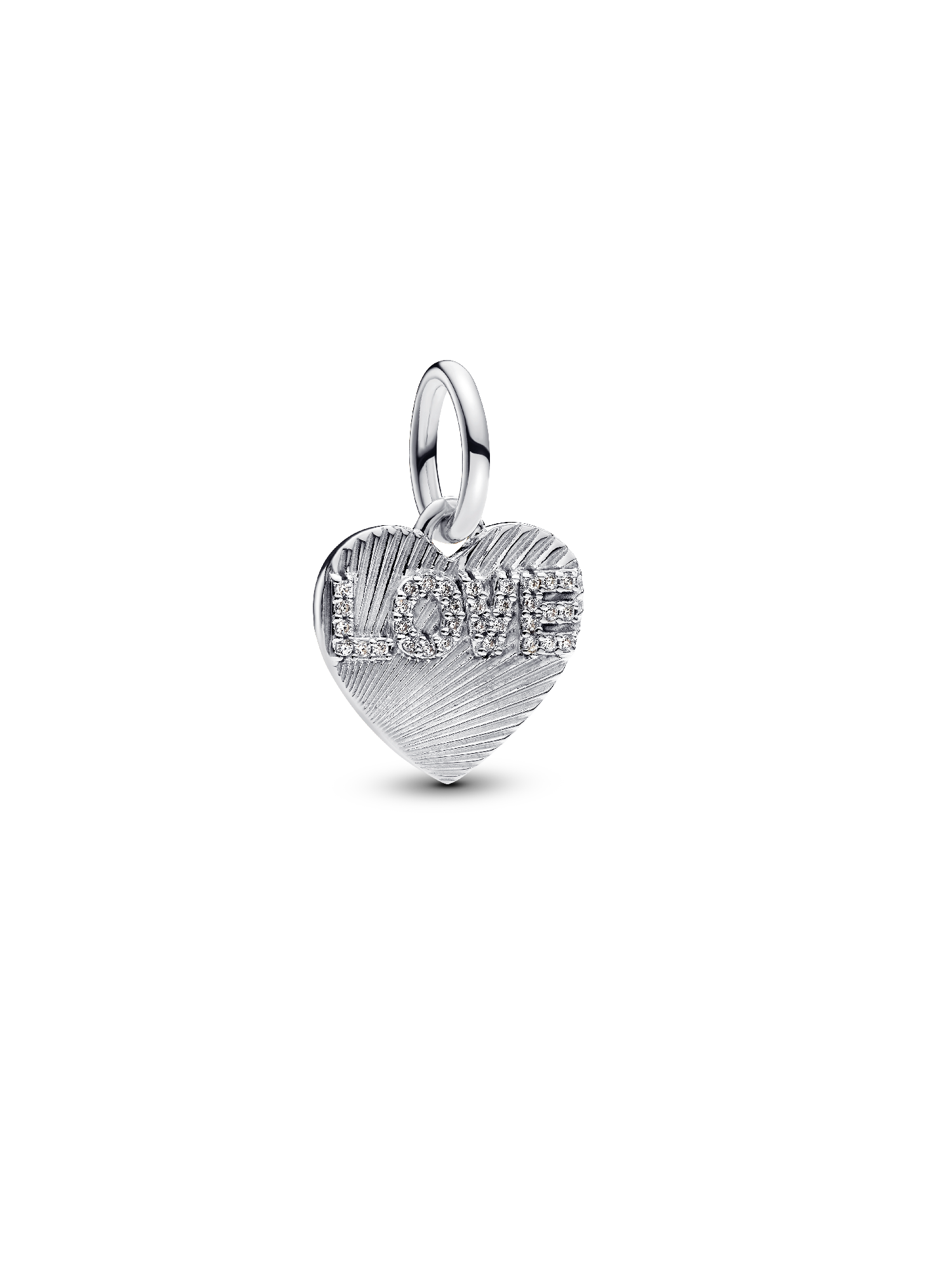 Charm Dije Grabable Corazón Amor Plateado