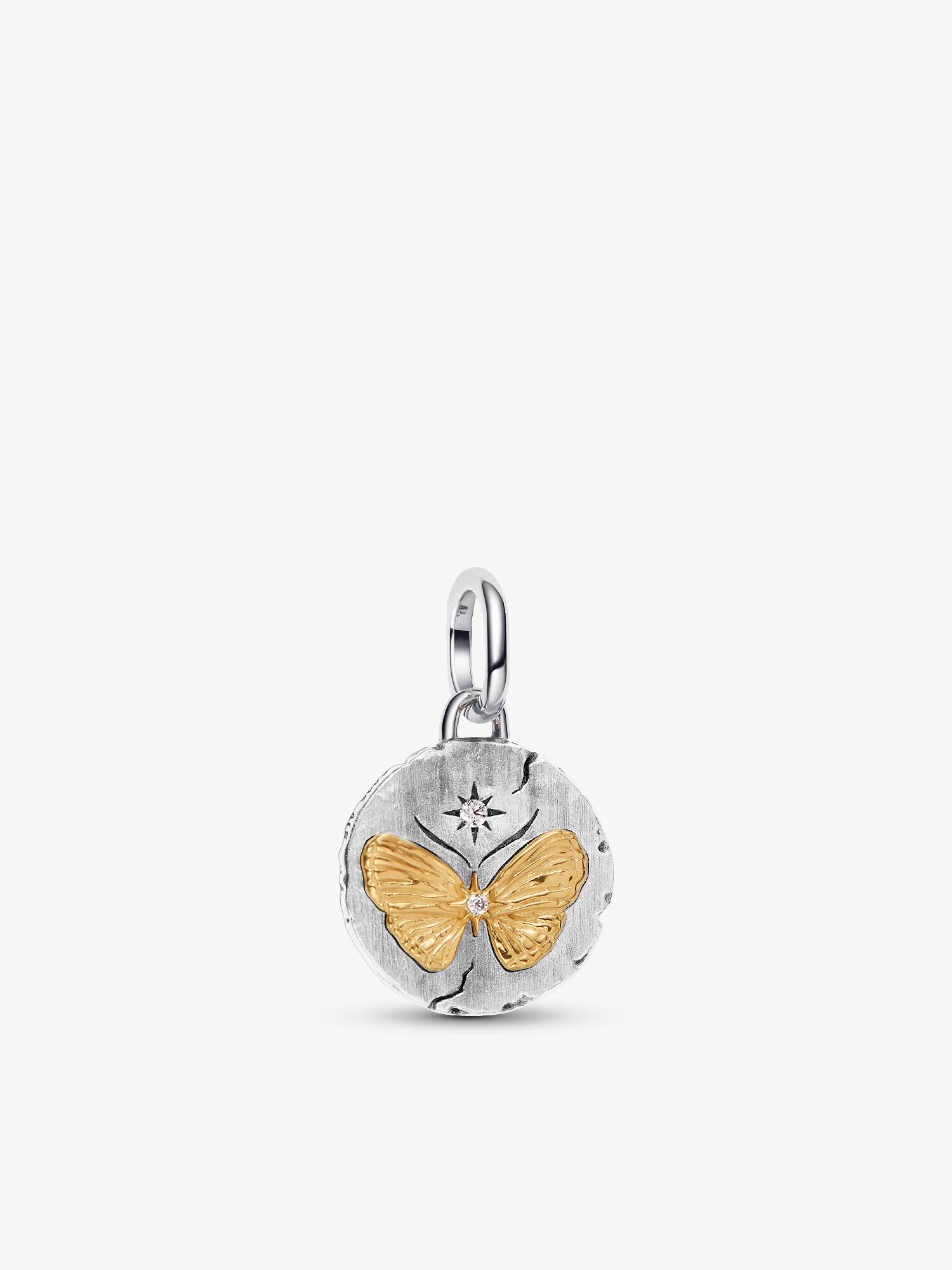 Charm medallón Mariposa