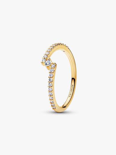 Anillo de Banda dividida Brillante en Pavé