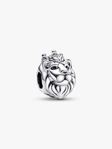 Charm León real Pandora Plata Esterlina