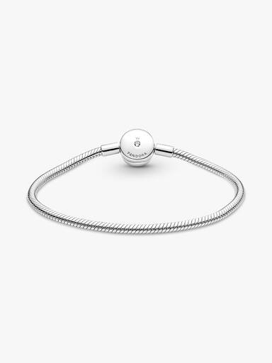 Brazalete Pandora Moments Cadena De Serpiente Halo 16 cm