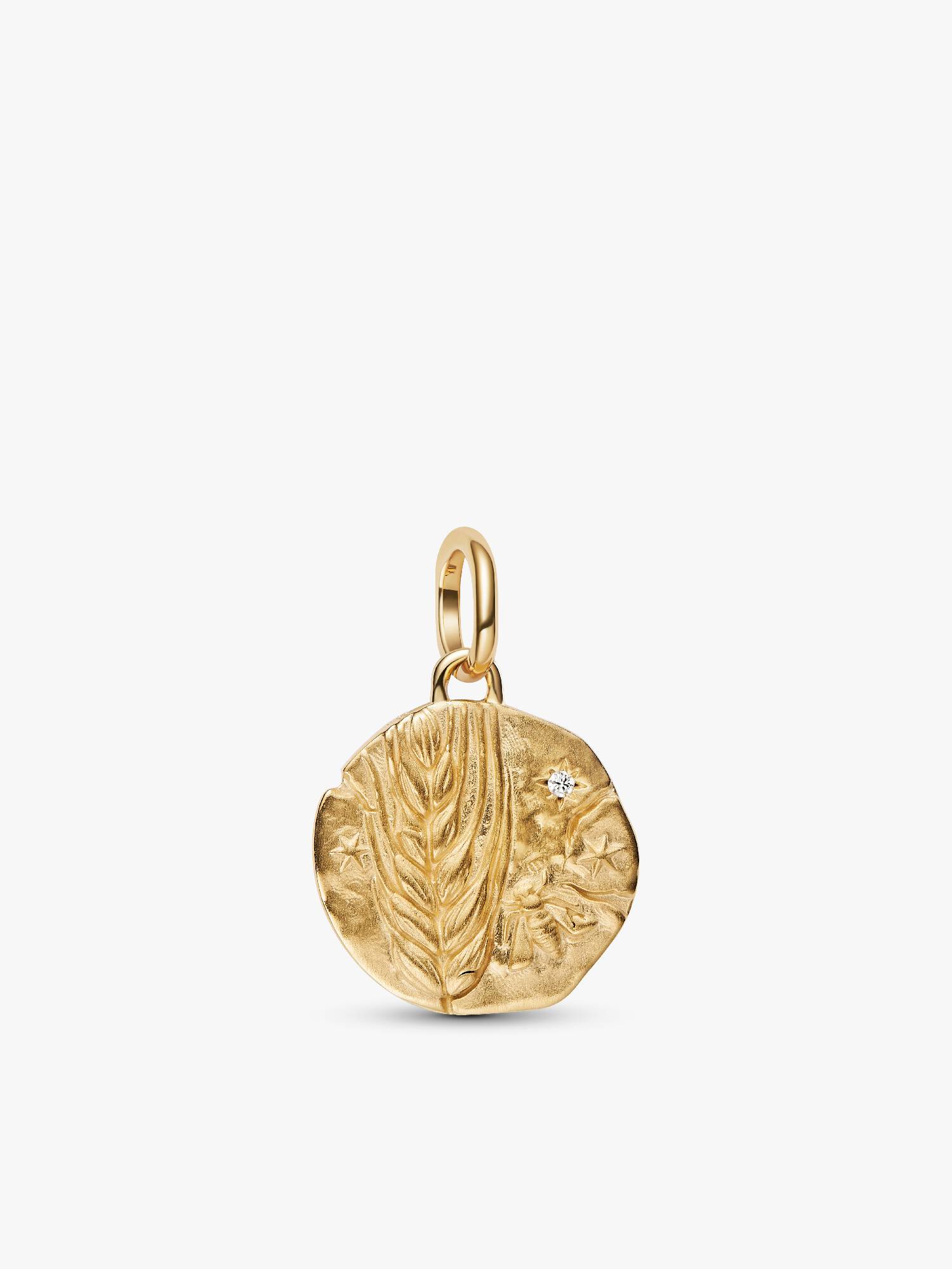 Charm medallón de trigo.