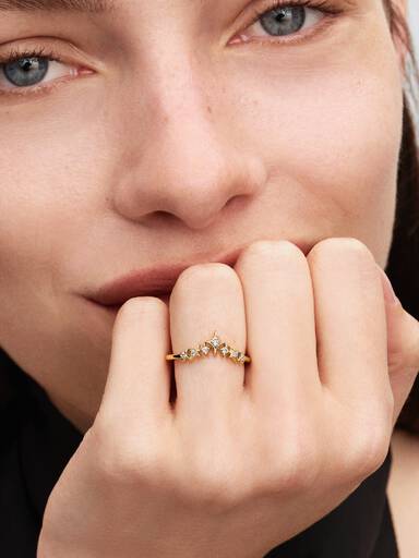 Anillo Tiara Estrellas