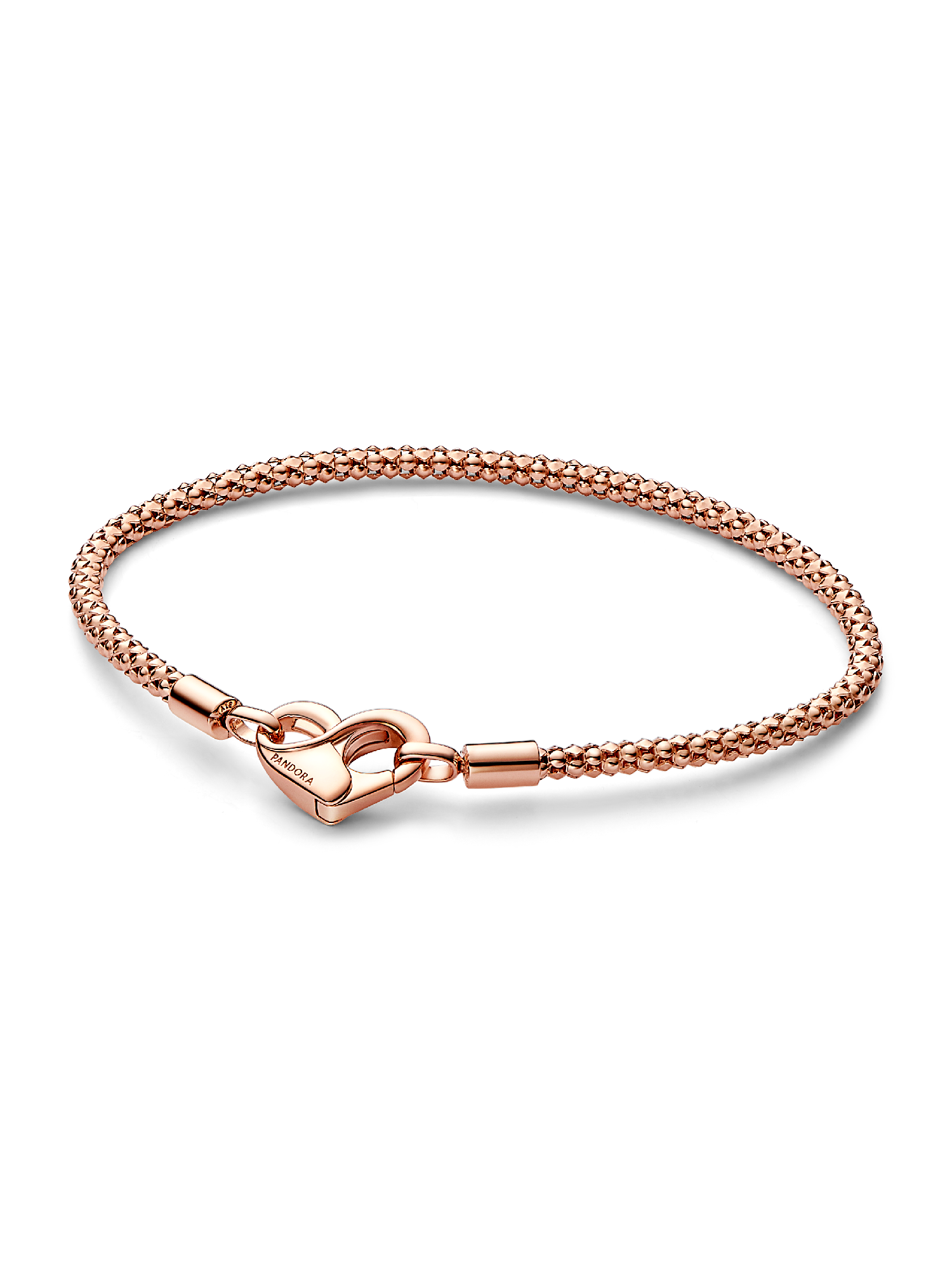 Pulsera Cadena con Tachuelas Pandora Moments Bañado en Oro Rosa de 14k
