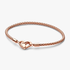 Pulsera Cadena con Tachuelas Pandora Moments Bañado en Oro Rosa de 14k Pulsera Cadena con Tachuelas Pandora Moments Bañado en Oro Rosa de 14k