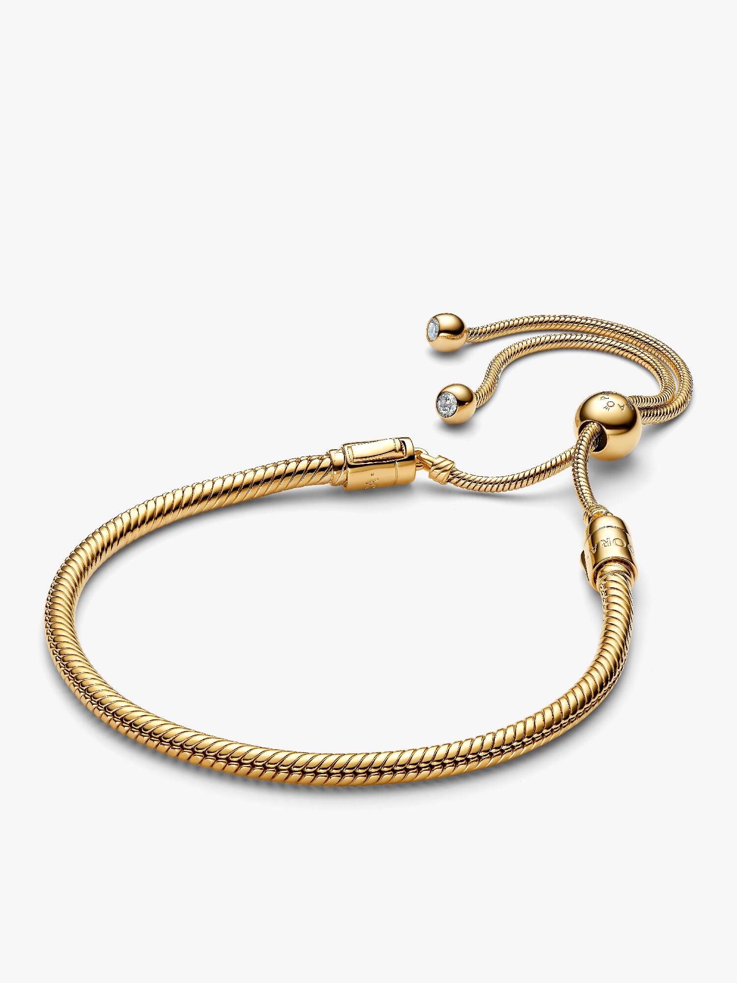 Brazalete Pandora Moments Cadena de Serpiente con cierre Deslizante