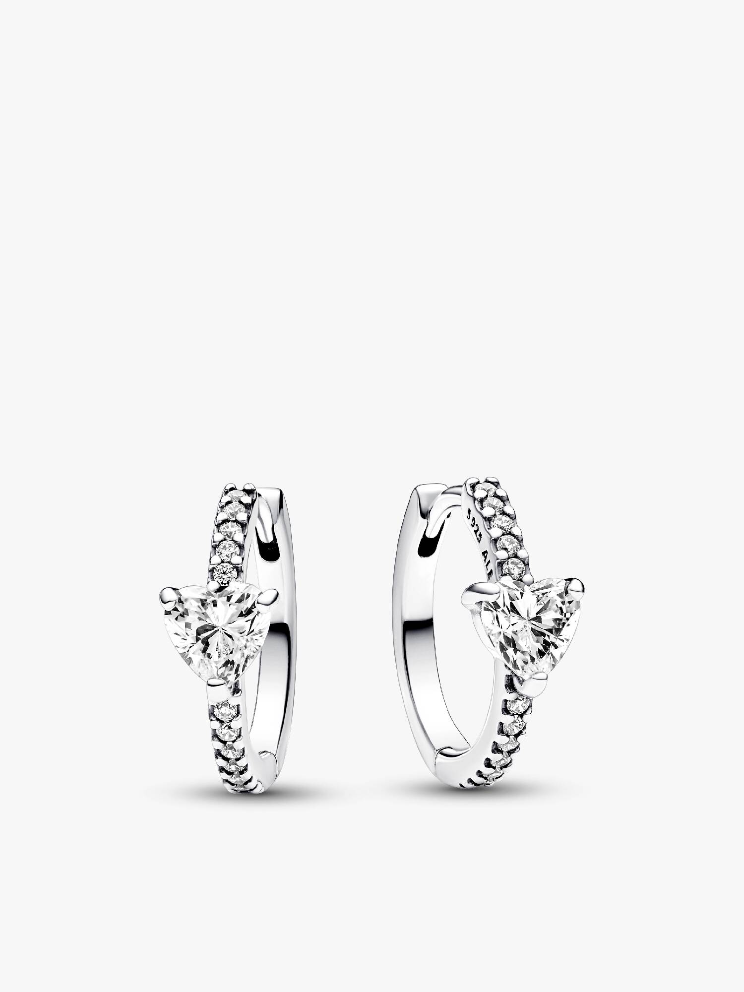Aros tipo argolla Corazón Brillante Talla única