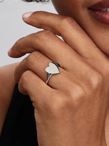 Anillo de Corazón grabable