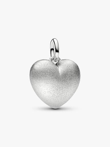 Charm Colgante Corazón Inflado Mate