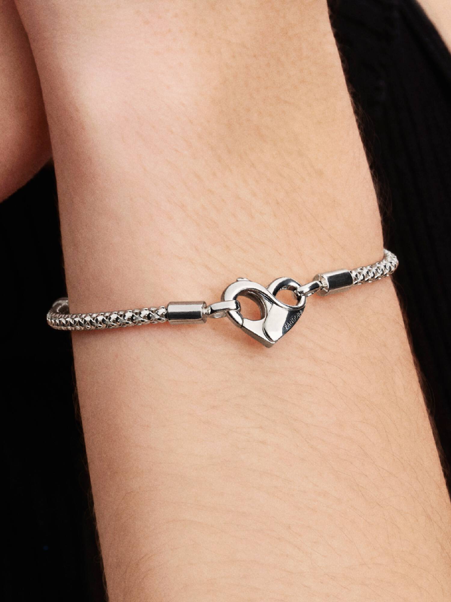 Brazalete cadena de serpiente Pandora Moments Pandora Plata Esterlina 16 cm