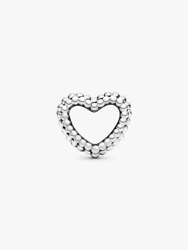 Charm corazón abierto con cuentas