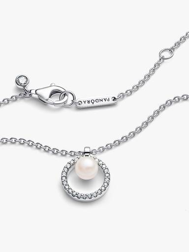 Collar Pavé y Perla Cultivada de Agua Dulce Tratada