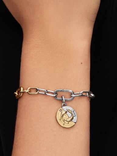 Charm Medallón del signo del zodiaco Piscis