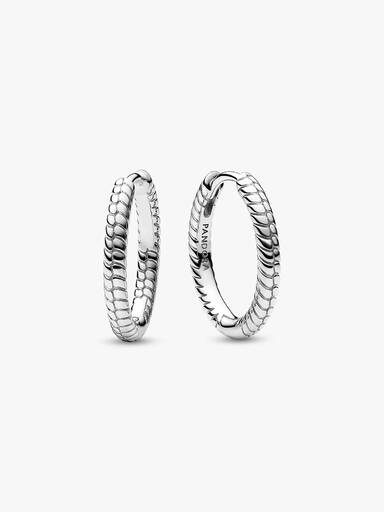 Aros de argolla Pandora Moments para Charm Pequeños Pandora Plata Esterlina