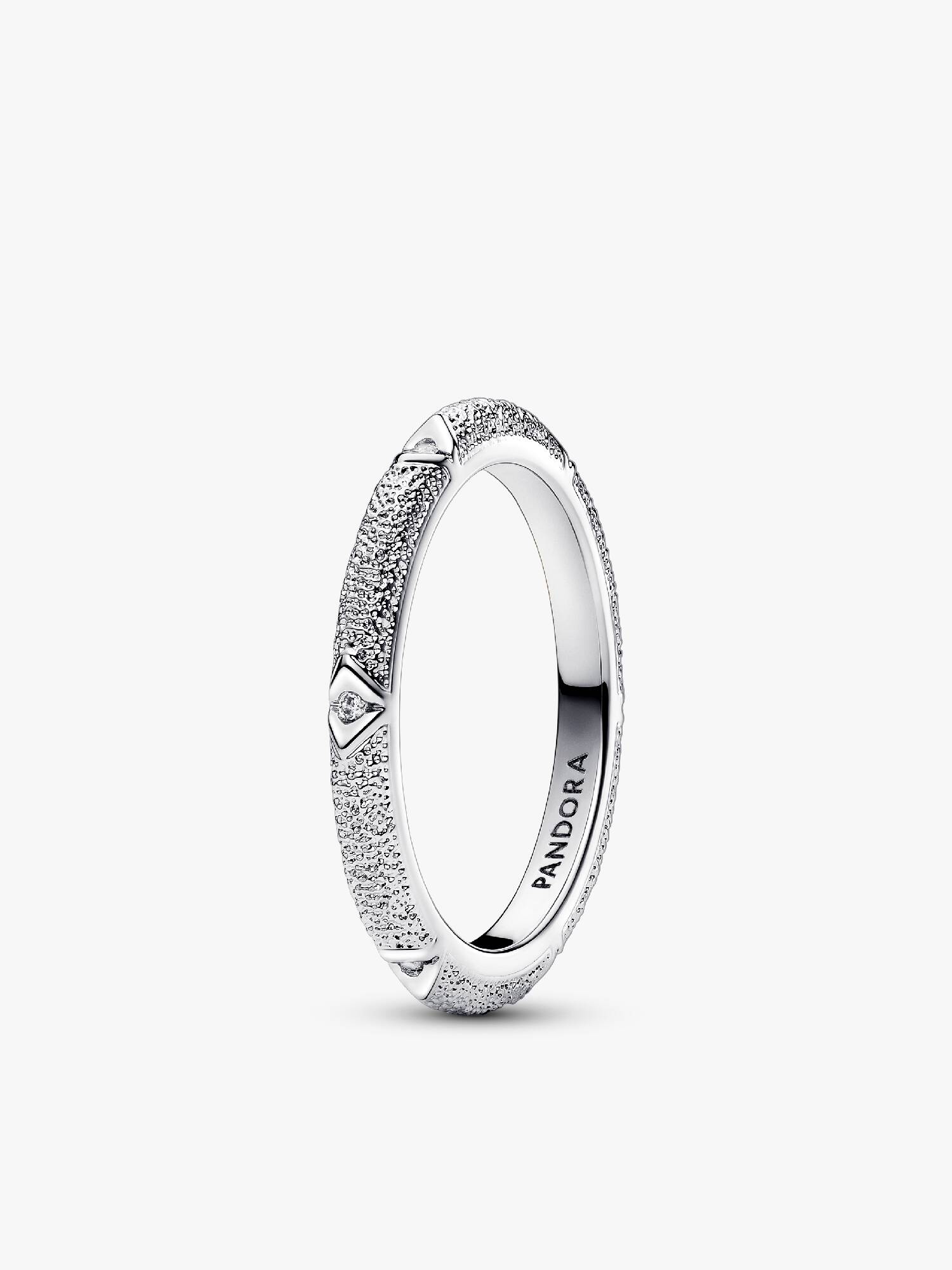 Anillo Pandora ME Textura y Gemas Plateado 52