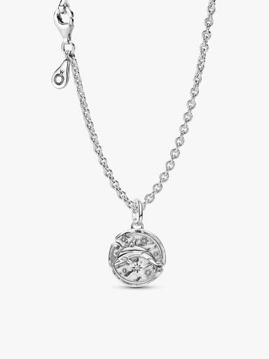 Set de Collar con Medallón Talismán de Delfín