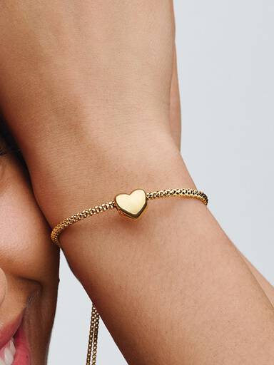 Charm Grabable Corazón Be Love Dorado
