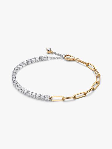 Brazalete de tenis y eslabones