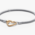 Brazalete cadena de serpiente con broche de corazón Pandora Moments Bañado en Oro de 14k Brazalete cadena de serpiente con broche de corazón Pandora Moments Bañado en Oro de 14k