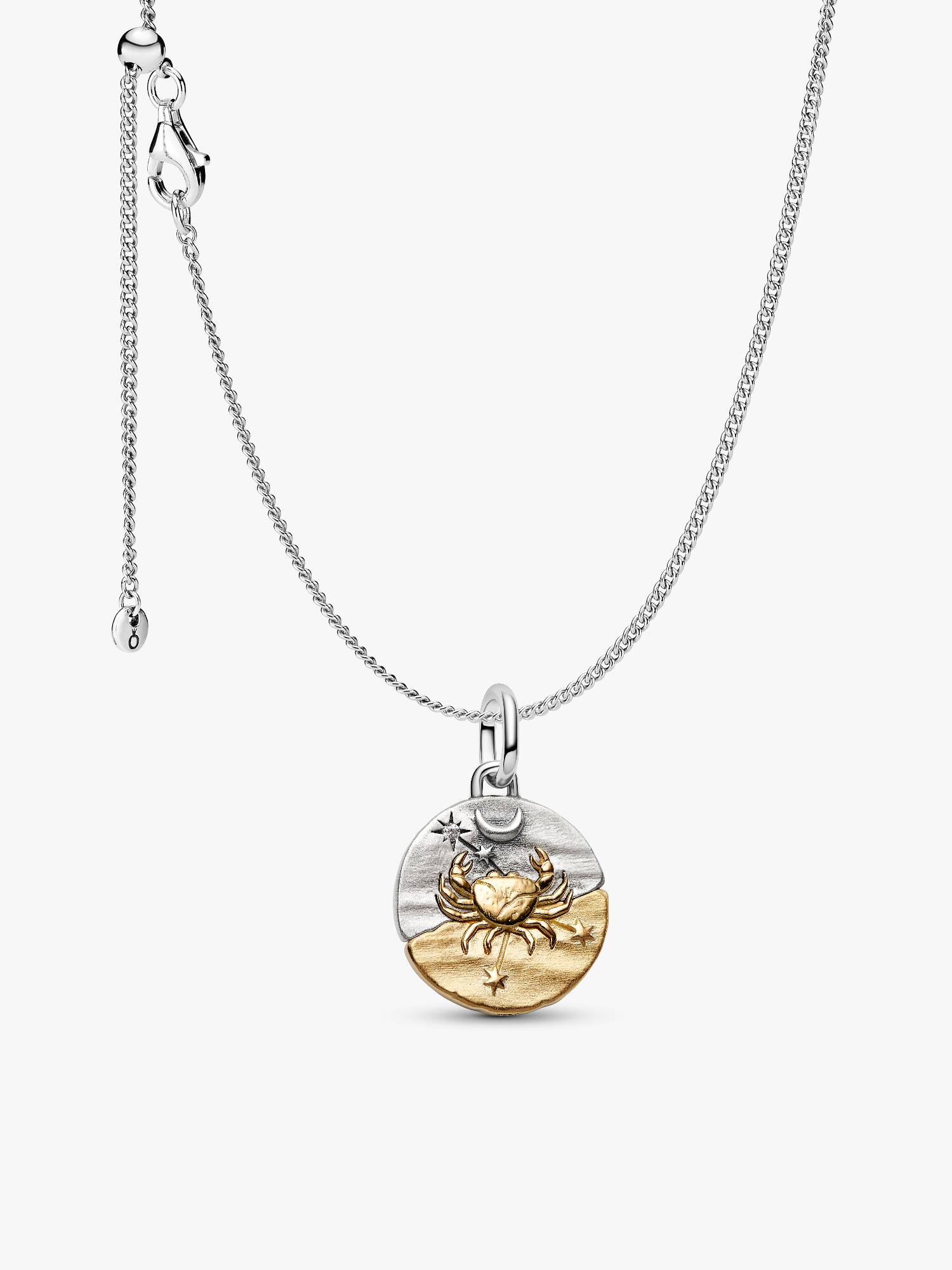 Set de Collar con Charm Medallón de Cáncer